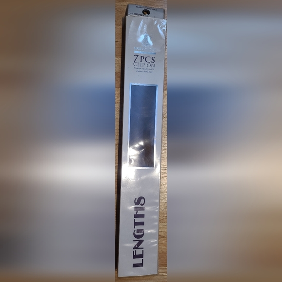 7 Pcs clip on Remy 100% human hair extensions in original box - Picture 5 of 5